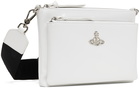 Vivienne Westwood White Penny DB Pouch Messenger Bag