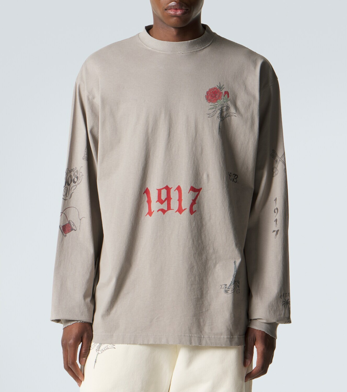 Balenciaga Printed cotton jersey T-shirt