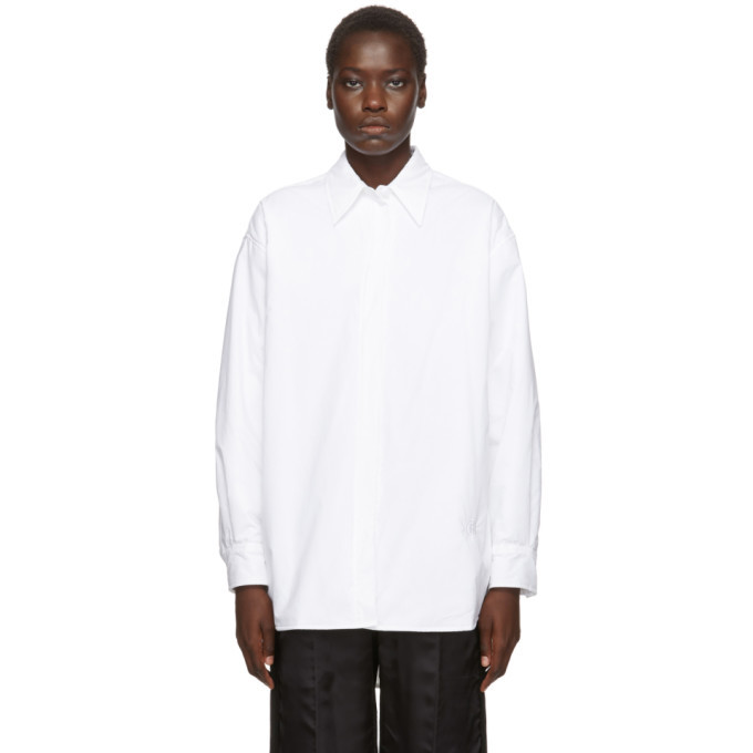 MM6 Maison Margiela White Padded Dress Shirt MM6 Maison Margiela