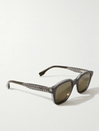 Fendi - D-Frame Logo-Print Acetate Sunglasses