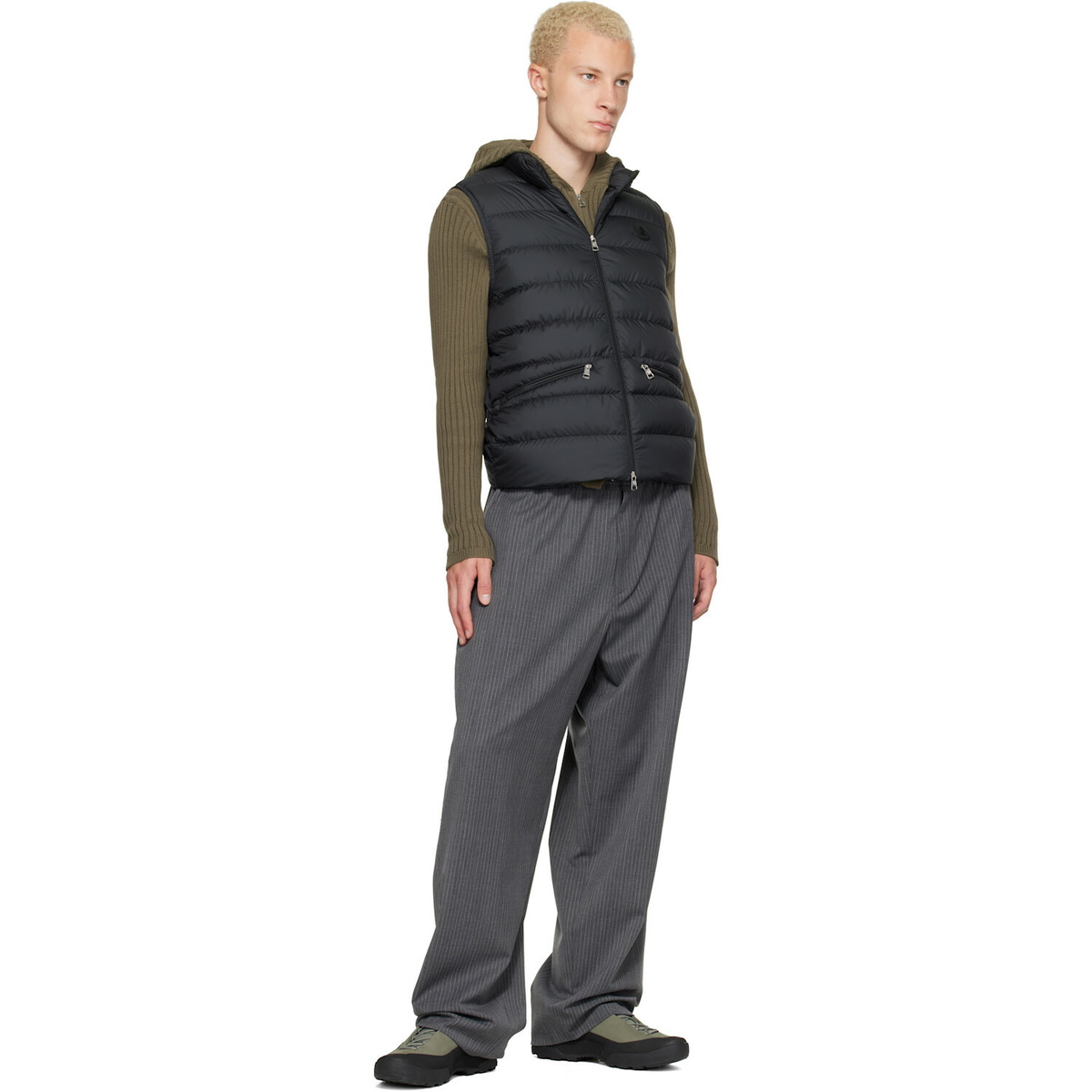 Moncler Black Treompan Down Vest