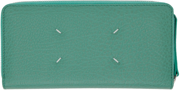Photo: Maison Margiela Green Four Stitches Wallet