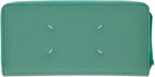 Maison Margiela Green Four Stitches Wallet