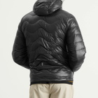 Purple Mountain Observatory Men's Waves Hooded Puffa Jacket in Black