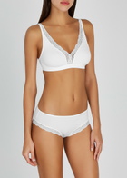 Hanro Nude Lace-trimmed Briefs White