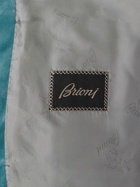 Brioni - Double-Breasted Cotton-Velvet Tuxedo Jacket - Blue