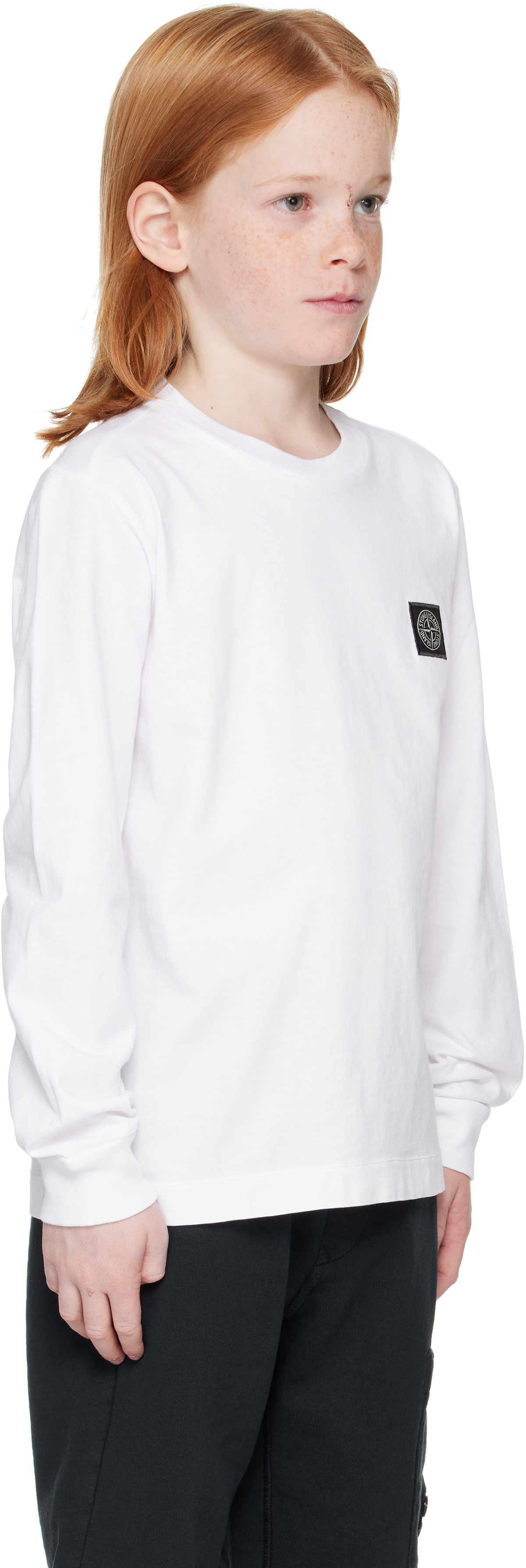Stone Island Junior Kids White 20447 30/1 Cotton Jersey T-shirt