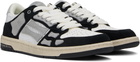 AMIRI Black & White Crystal Skel-Top Low Sneakers