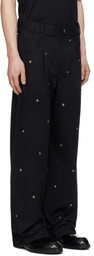 Song for the Mute Black 'Metal Bead' Boyfriend Jeans