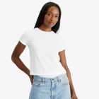 SKIMS Women's Relaxed Tees Shrunken T-Shirt in Snow