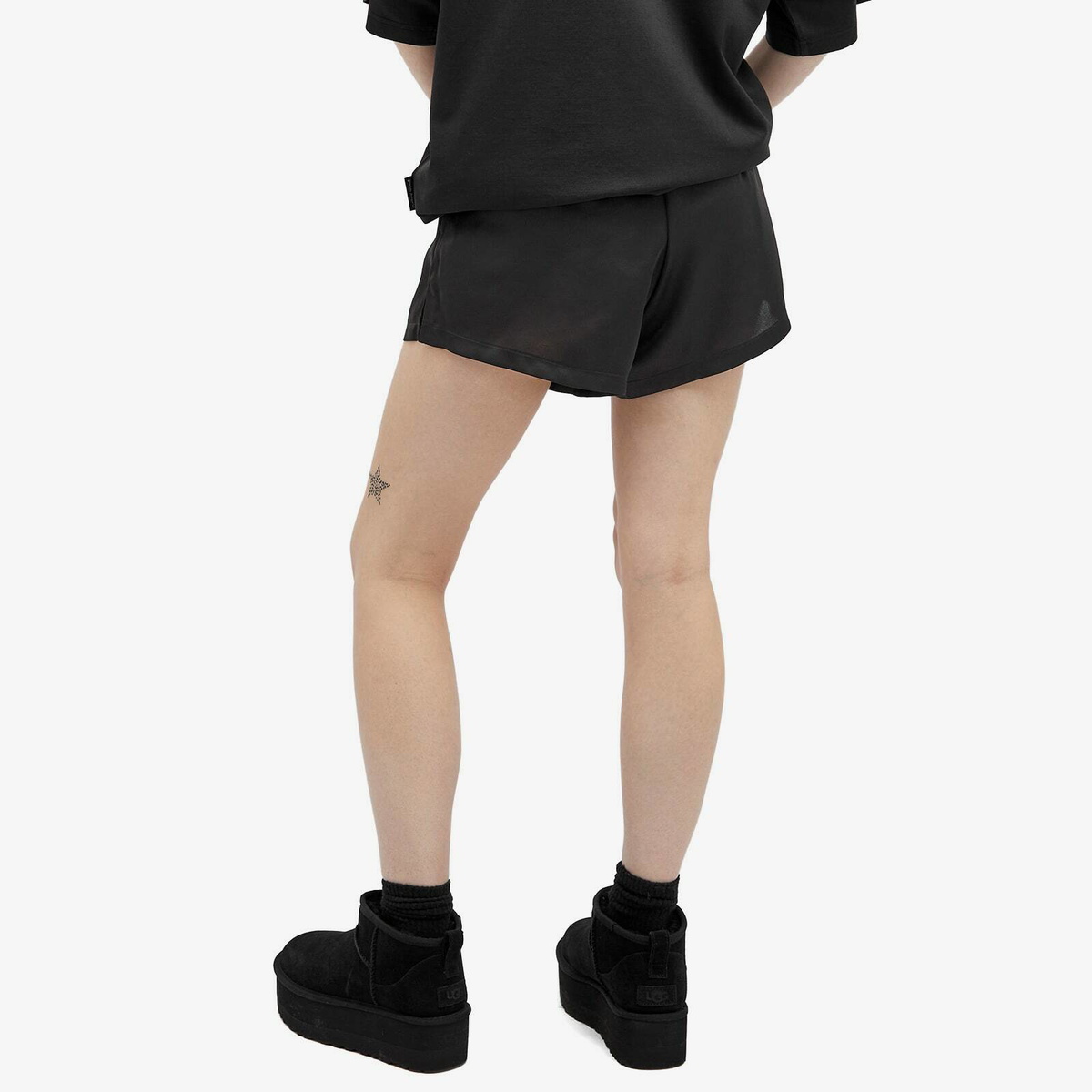Palm Angels Women's Label Boxer Shorts in Black