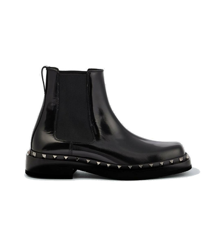 Photo: Valentino Garavani Rockstud-embellished leather ankle boots