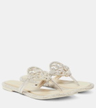 Tory Burch Miller crystal-embellished thong sandals