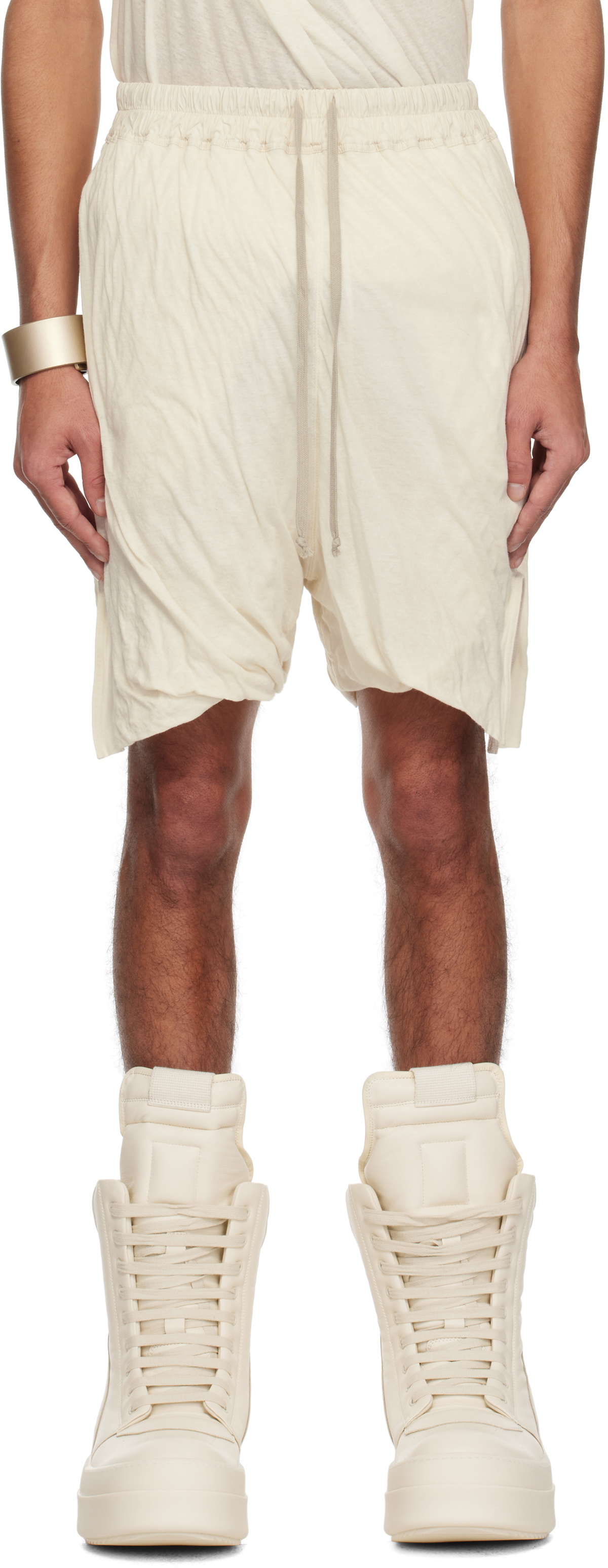 Rick Owens Off-White Hollywood DBL Long Boxers Shorts Rick Owens