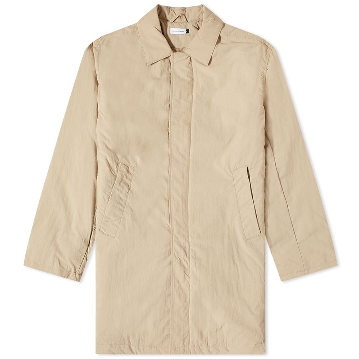 Photo: Pop Trading Company Men's Trench Coat Coach in White Pepper