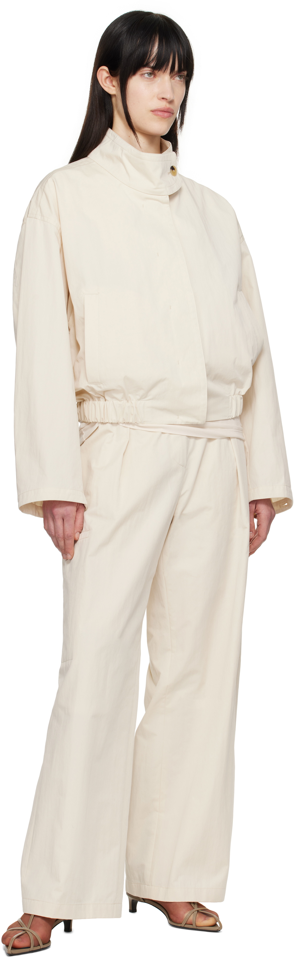 LE17SEPTEMBRE Off-White Relaxed Trousers