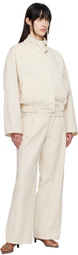 LE17SEPTEMBRE Off-White Relaxed Trousers