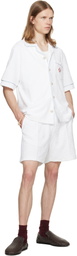 Casablanca White Towelling Shorts