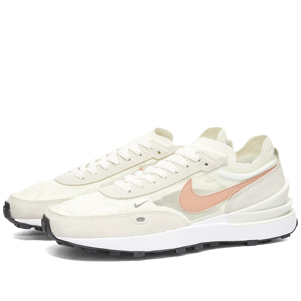 New 希少!! Nike Waffle ONE W SAIL, ROSE, WHITE & BLACK Nike Women's Waffle One W Sneakers in Sail/Rose/White/Black Nike