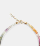 Roxanne First Set of 3 bracelets with sapphires and emeralds