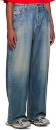 Balenciaga Blue Large Baggy Jeans