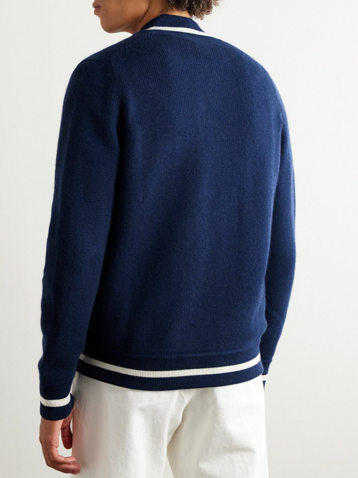 Kiton - Zip-Up Cashmere Cardigan - Blue Kiton