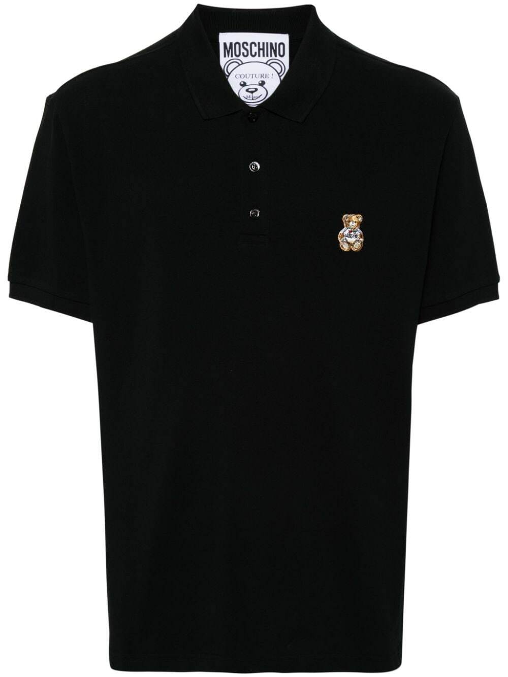 MOSCHINO - Cotton Polo Shirt With Logo Moschino