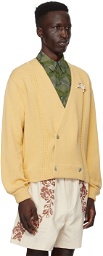 Bode Yellow Double-Breasted Cardigan