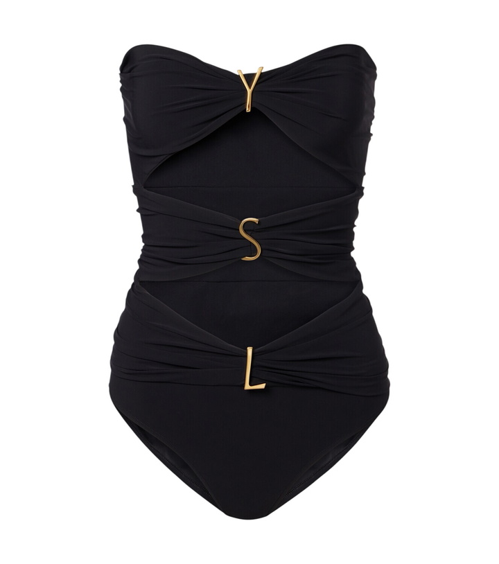 Photo: Saint Laurent Cutout embellished swimsuit