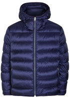 Ten C Padded Hooded Nylon Jacket Navy