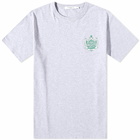 Maison Kitsuné Men's Crest T-Shirt in Light Grey Melange