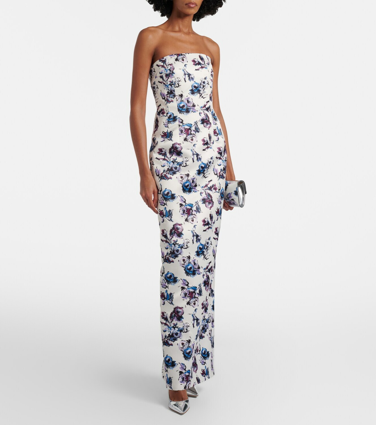 Emilia Wickstead Laelia floral bustier gown