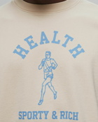 Sporty & Rich Ny Running Club Crewneck Beige - Mens - Sweatshirts