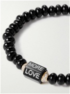 Luis Morais - Gold, Onyx and Diamond Beaded Bracelet