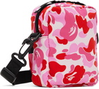 BAPE Pink ABC Camo Shark Mini Bag
