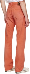 RRL Orange Bedford Cord Trousers