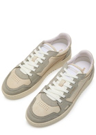 Axel Arigato Dice Lo Panelled Leather Sneakers Beige