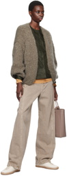 CASEY CASEY Khaki Oversized Cardigan