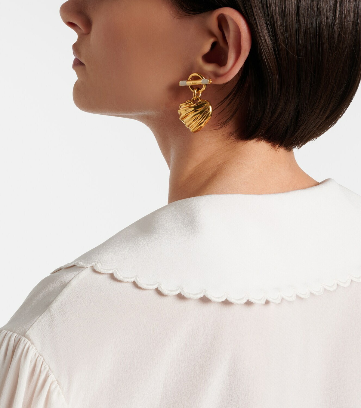 Chloé Heart drop earrings