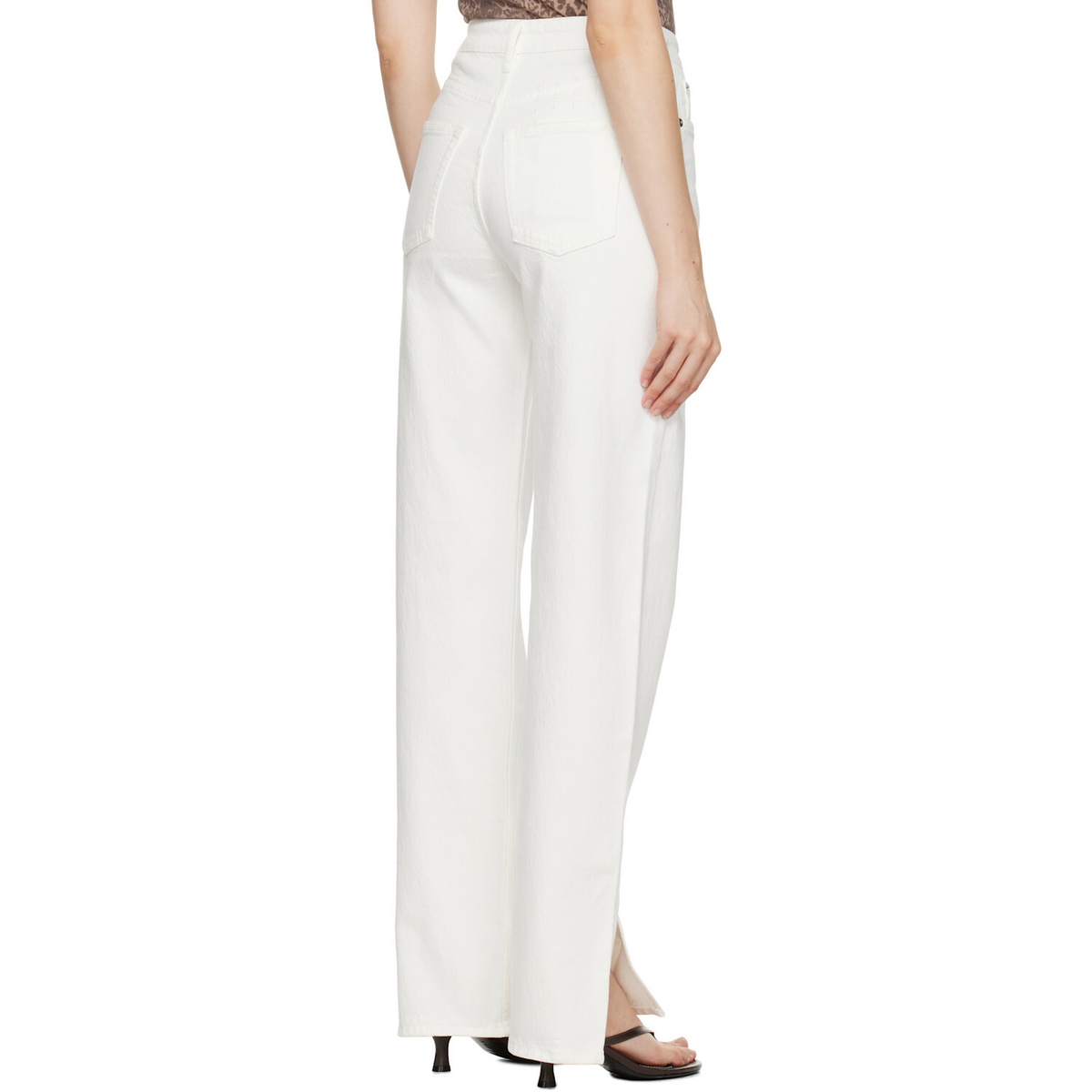 Ksubi Off-White Playback Splits Jeans