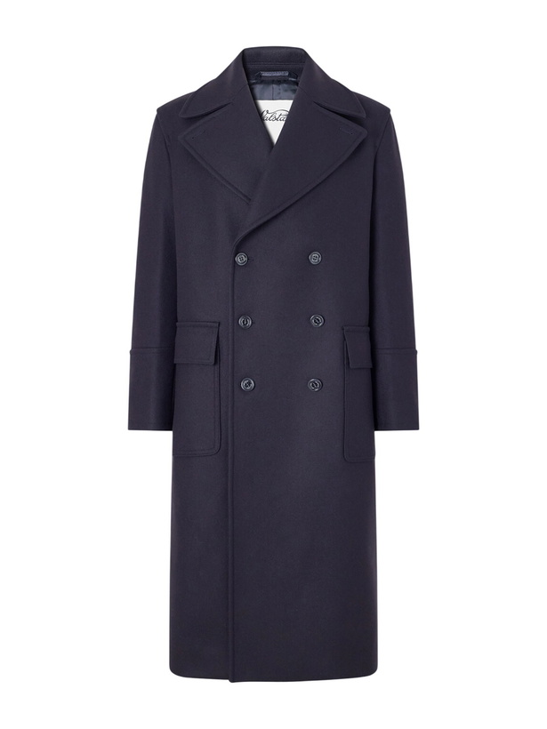 Photo: Valstar - Clifford Double-Breasted Wool-Blend Felt Coat - Blue
