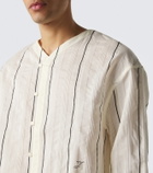 Jacquemus Venice striped cotton and silk shirt