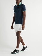 Nike Tennis - Heritage Slim-Fit Colour-Block Dri-FIT Piqué Tennis Shirt - Blue