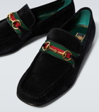 Gucci Horsebit suede loafers