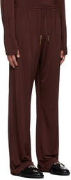 Marine Serre Brown Viscose Lounge Pants