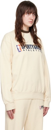 Sporty & Rich Beige Team Sweatshirt