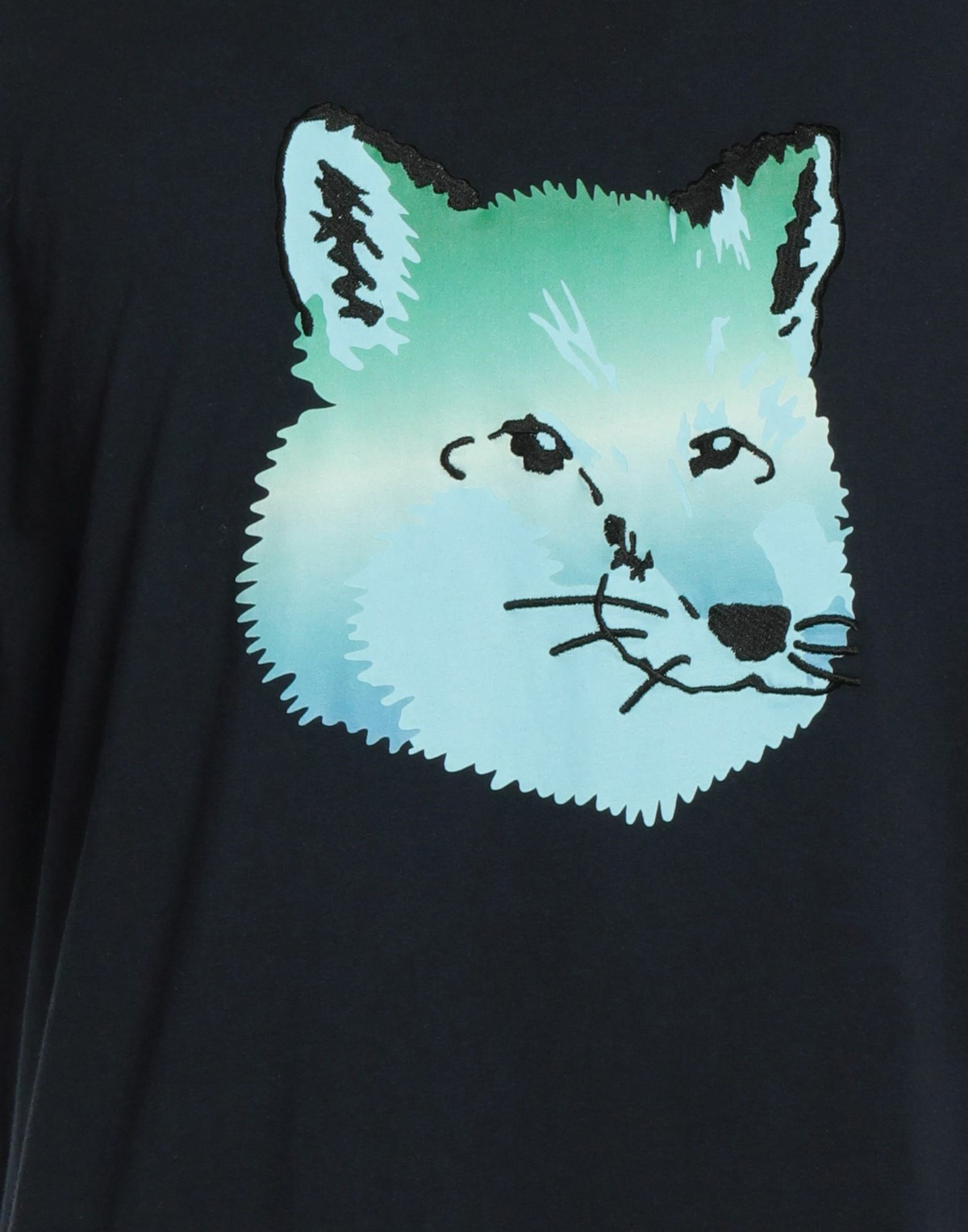 Maison Kitsuné Mens T-shirt in Midnight blue