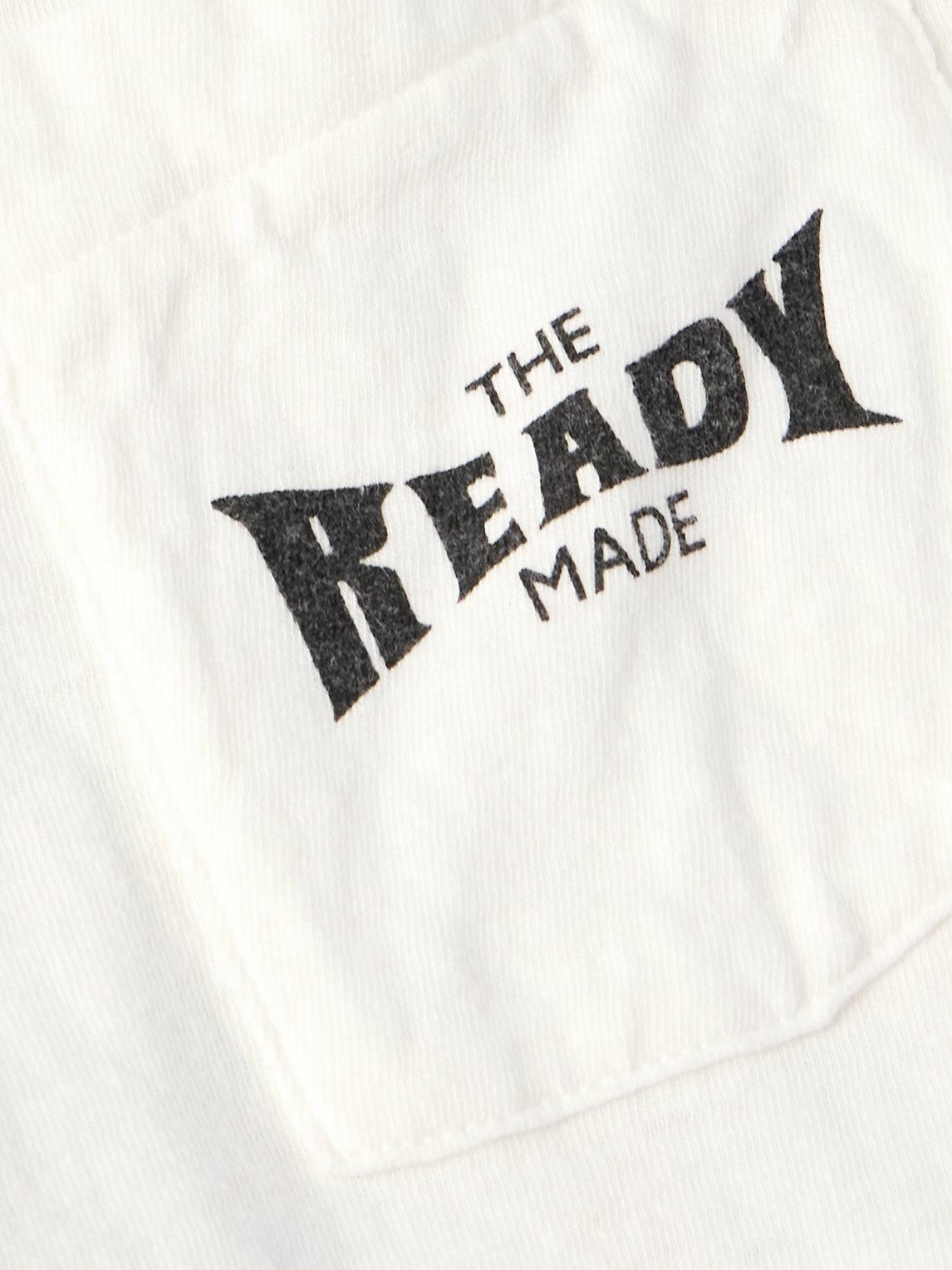READYMADE - Logo-Print Cotton-Jersey T-Shirt - White