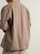 Acne Studios - Osearat Logo-Appliquéd Cotton-Blend Twill Overshirt - Brown