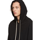 Rick Owens Black Cotton Hoodie